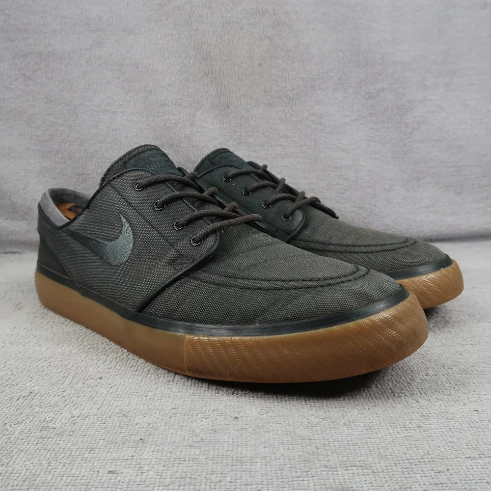 Nike Shoes Mens 10.5 SB Stefan Janoski Sneakers Black Canvas Gum Sole Skatewear
